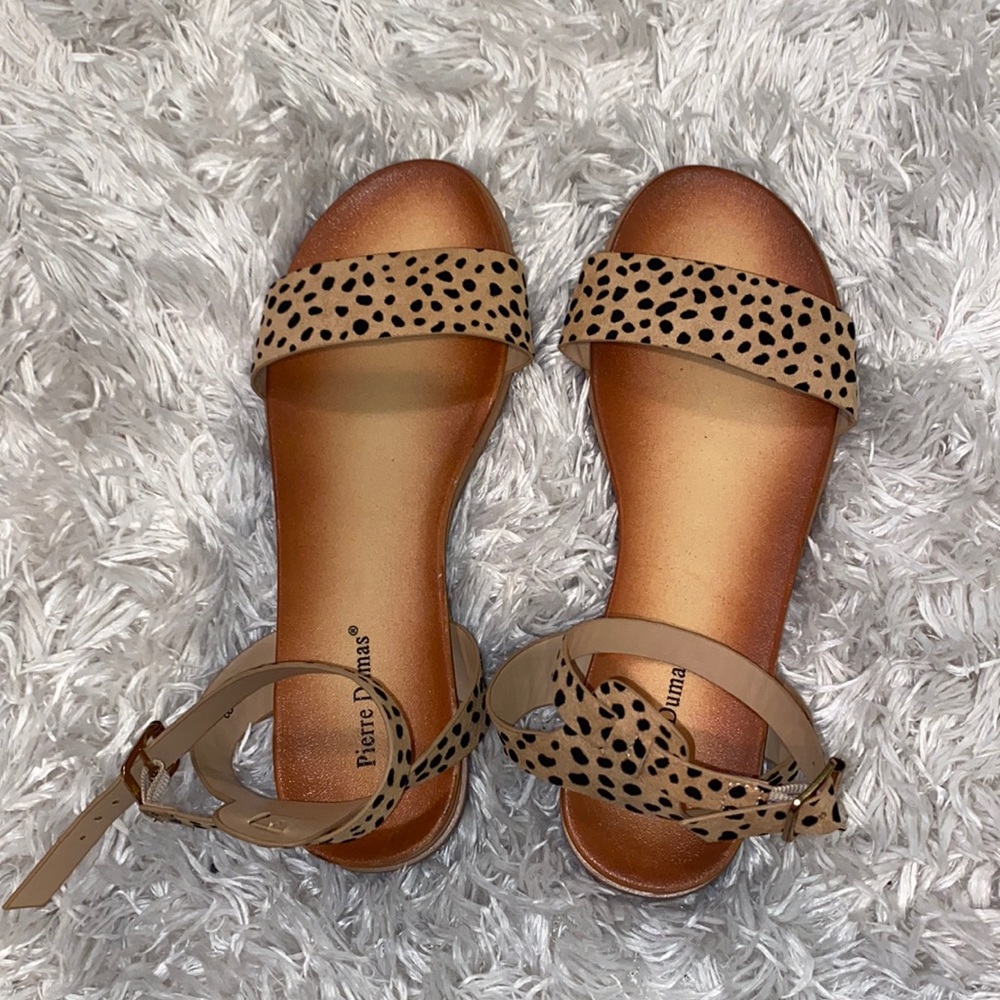 Leopard print sandals